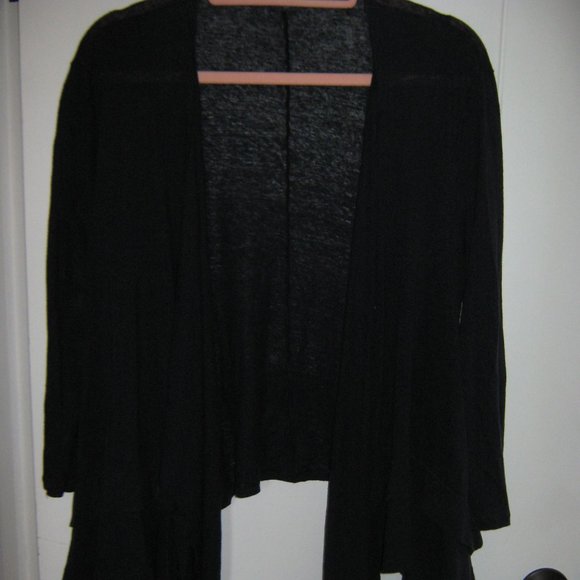 Armani Exchange Semi-Sheer Open Cardigan - Picture 1 of 4
